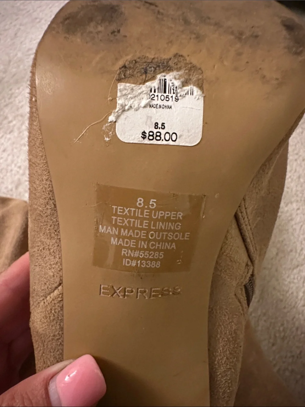Express over knee